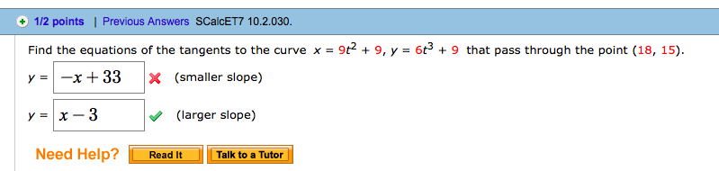 Solved Find The Equations Of The Tangents To The Curve X Chegg