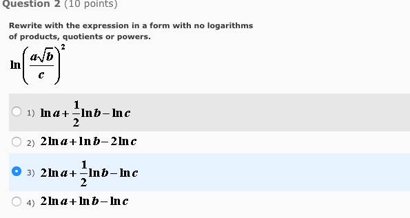 Solved Rewrite With The Expression In A Form With No | Chegg.com