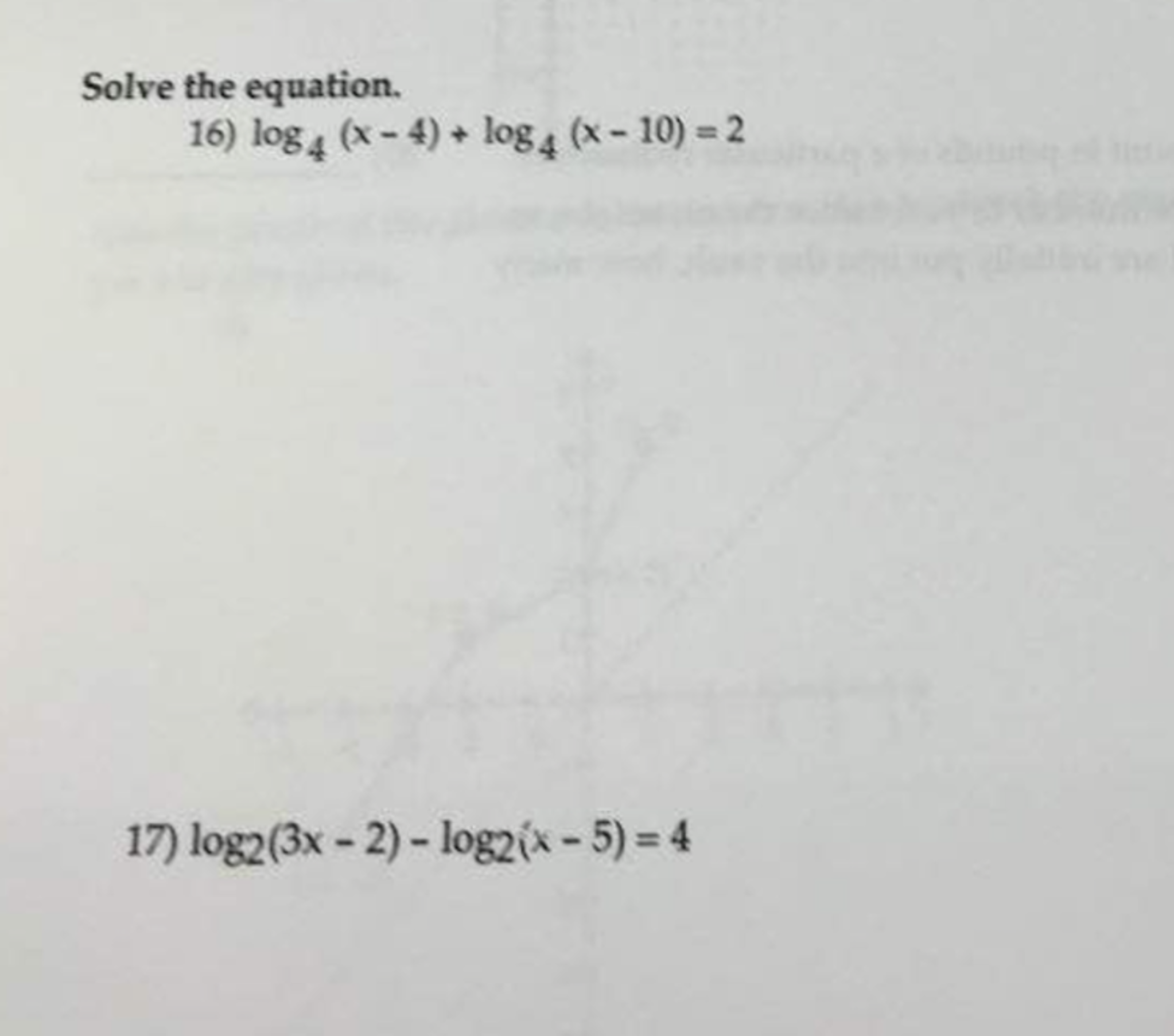 persamaan 10 4 log x