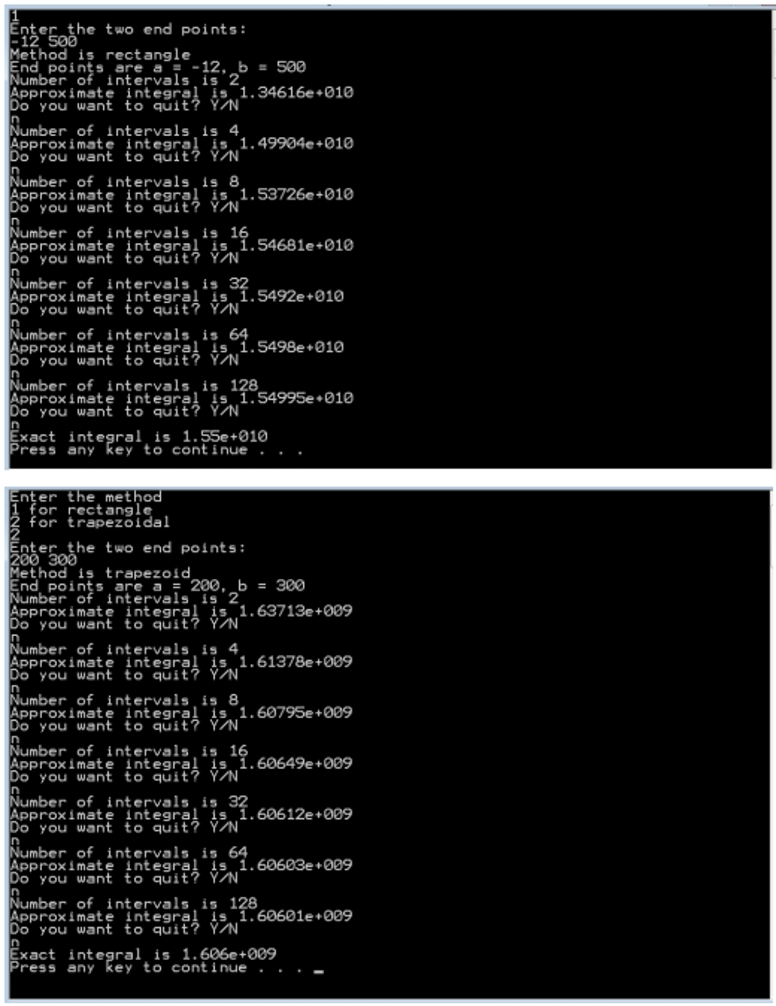 Use c to perform numerical integration rectangle chegg