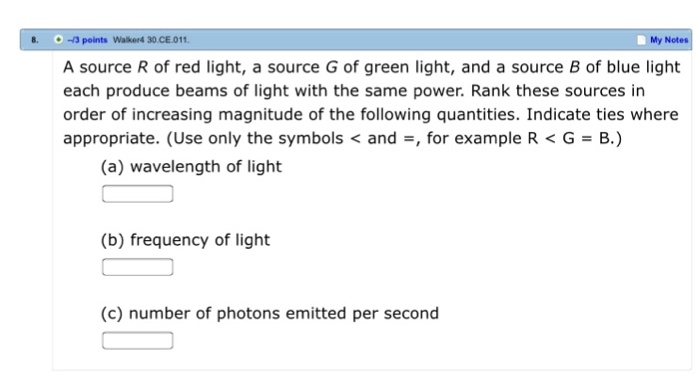 Solved A source R of red light, a source G of green light, | Chegg.com