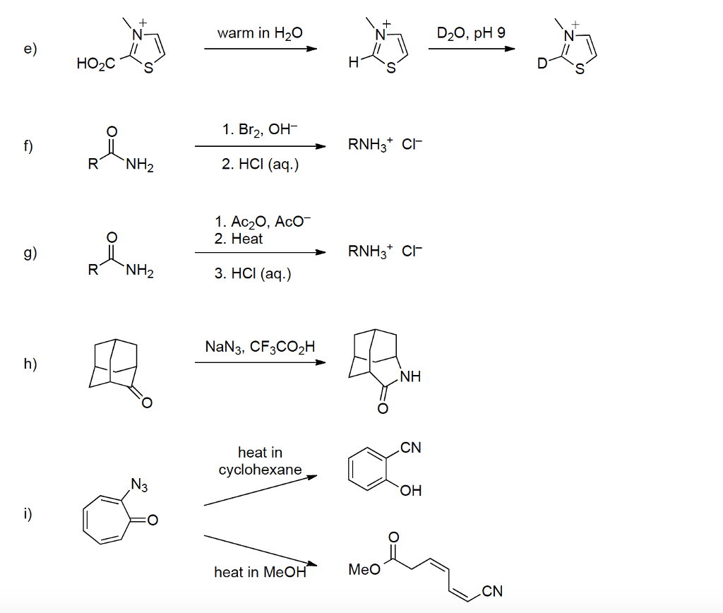 Solved warm in H20 1. Br2, OH RNH3 C 2. HCI (aq.) 1. Ac20, | Chegg.com