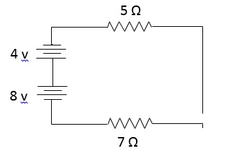 Solved What is the current in the circuit and which way does | Chegg.com