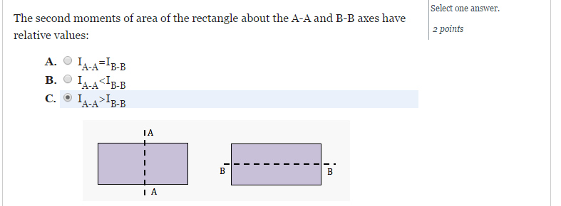 second moment of inertia formula for rectangle
