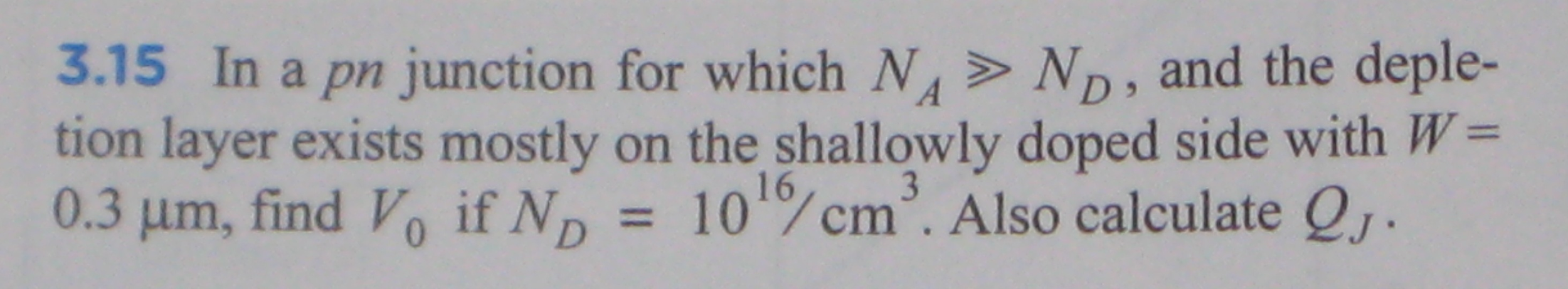 In a pn junction for which NA >> ND, and the | Chegg.com