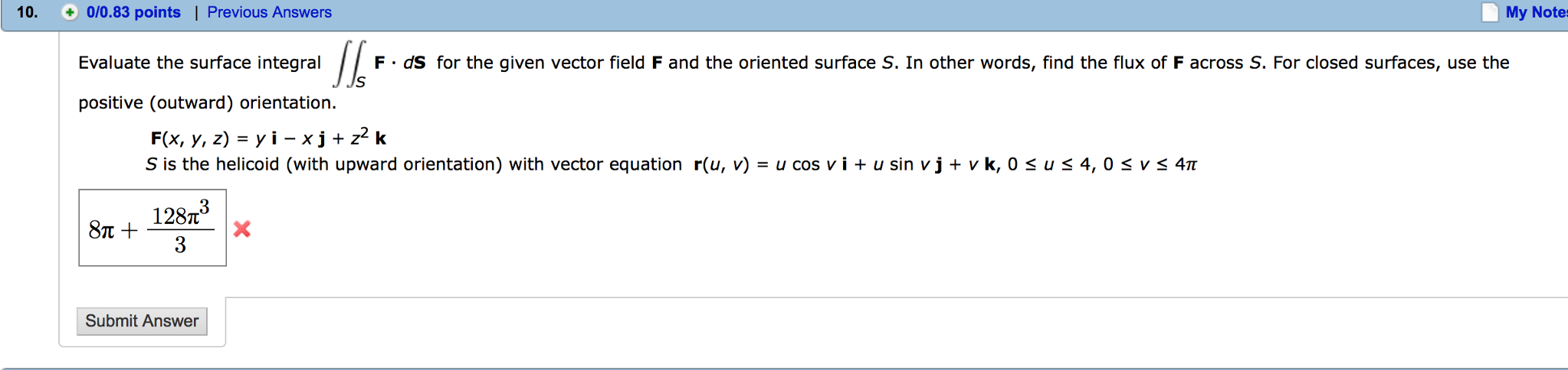 Solved Evaluate The Surface Integral Doubleintegral S F