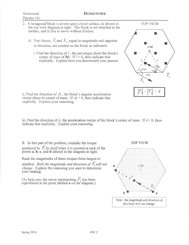 physics 101 homework answers