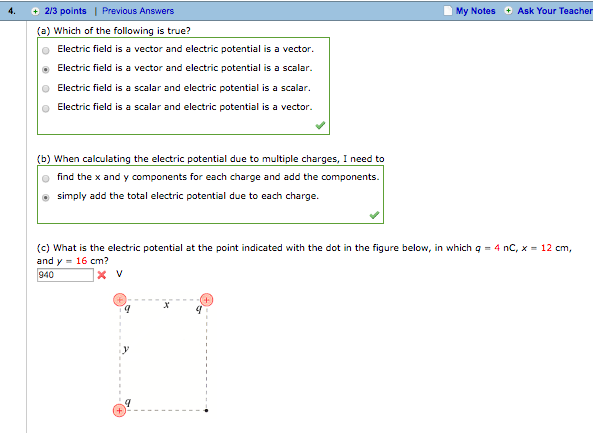Solved Which of the following is true? Electric field is a | Chegg.com