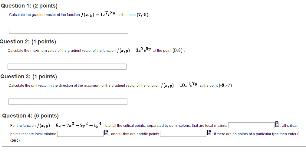 Solved Calculate the gradient vector of the function f(x,y) | Chegg.com