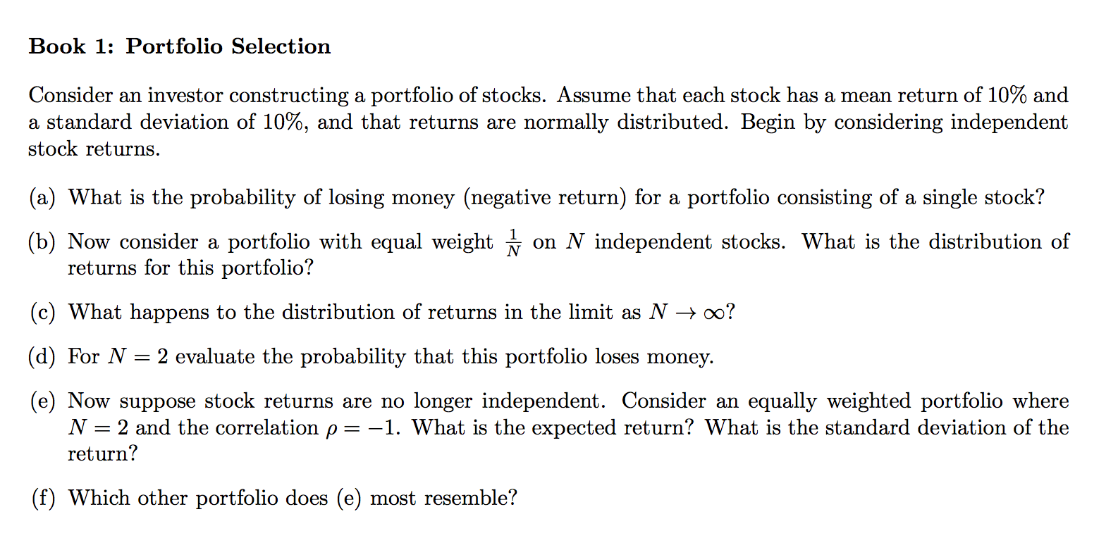 Consider An Investor Constructing A Portfolio Of | Chegg.com