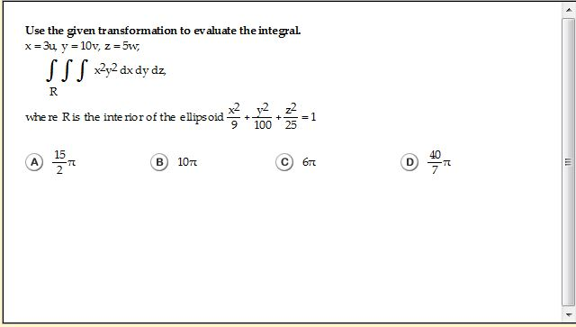 Solved Use the given transformation to evaluate the integral | Chegg.com