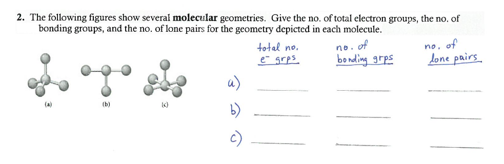 Solved The following figures show several molecular | Chegg.com