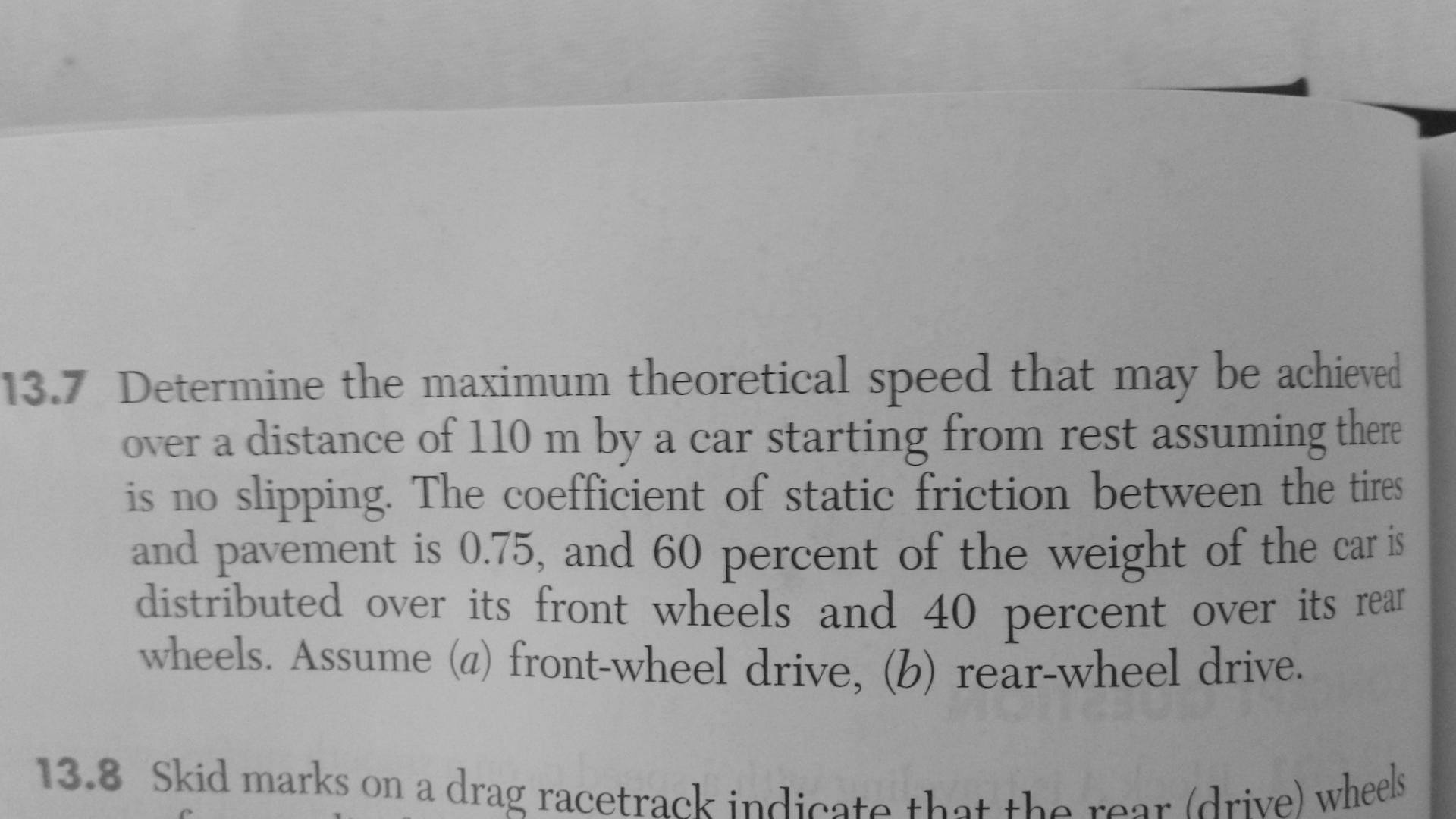 Solved Determine The Maximum Theoretical Speed That May Be | Chegg.com