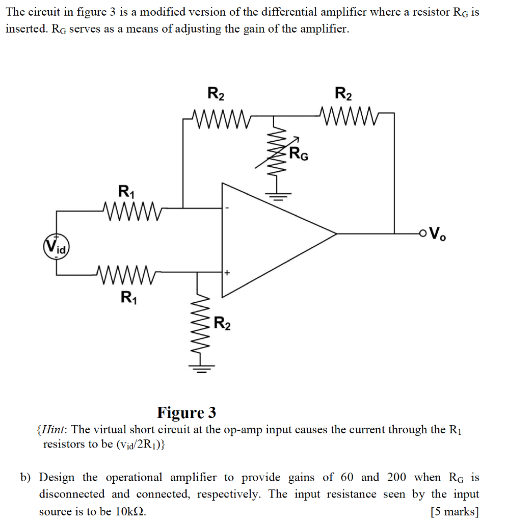 Solved The circuit in figure 3 is a modified version of the | Chegg.com