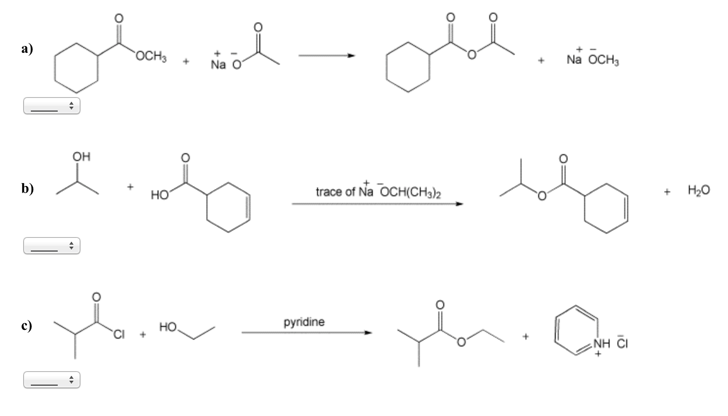 Solved ?Do the reactions below proceed in good yield from | Chegg.com