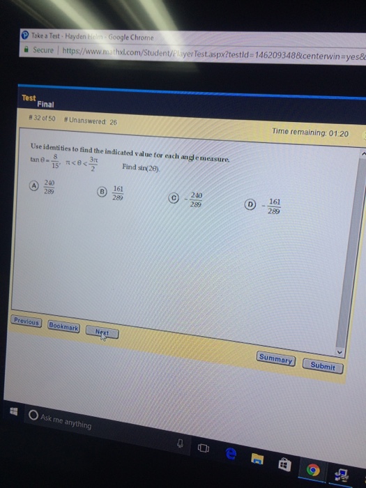 solved-use-identities-to-find-the-indicated-value-for-each-chegg