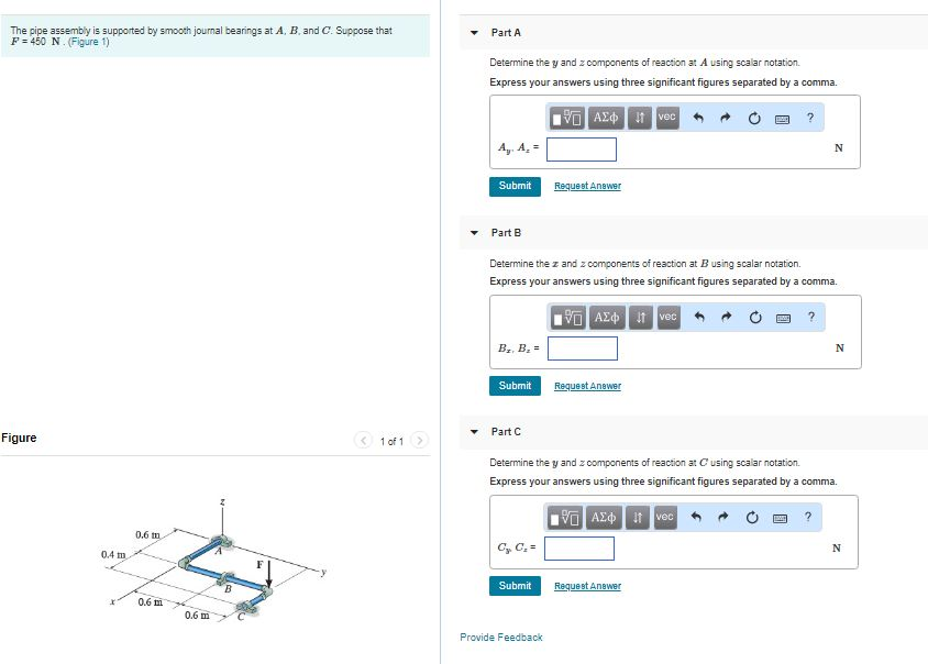 Solved The Pipe Assembly Is Supported By Smooth Journal | Chegg.com