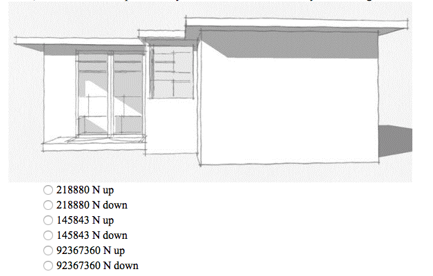Solved A flat roof house, shown in the sketch, has all doors | Chegg.com