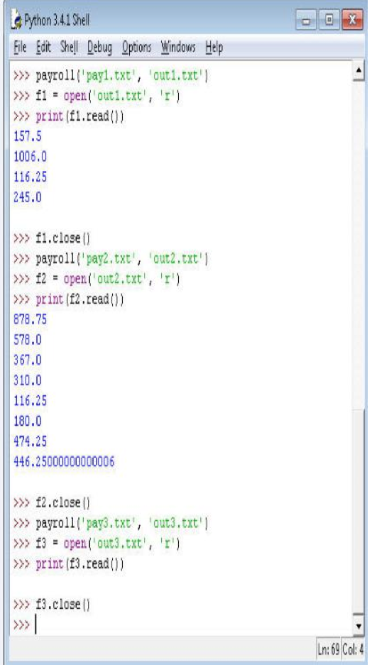 Solved In Python:implement A Function Payroll() That Takes 