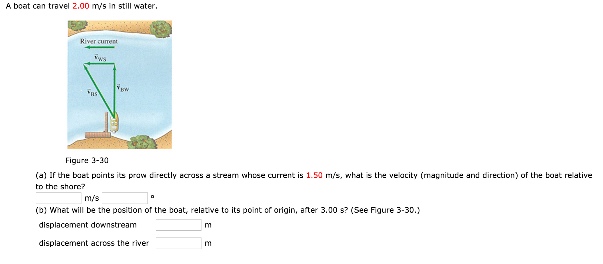 Solved A boat can travel 2.00 m/s in still water. (a) If the