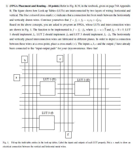 D (FPGA Placement and Routing 10 points) Refer to | Chegg.com