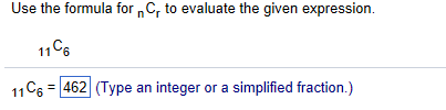 Ncr Math Formula Example Solved Use the formula for nCr to evaluate the given | Chegg.com