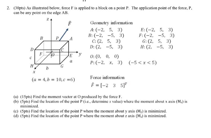 Solved As illustrated below, force F is applied to a block | Chegg.com