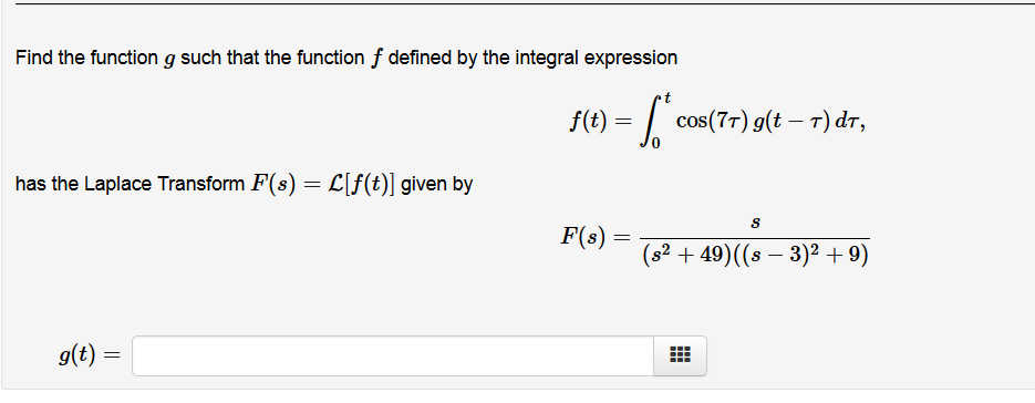 Solved Find the function g such that the function f defined | Chegg.com