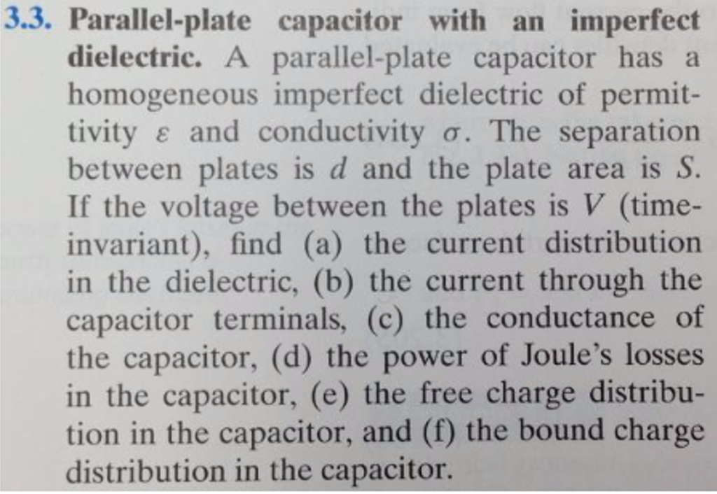 Solved Parallel-plate Capacitor With An Imperfect | Chegg.com