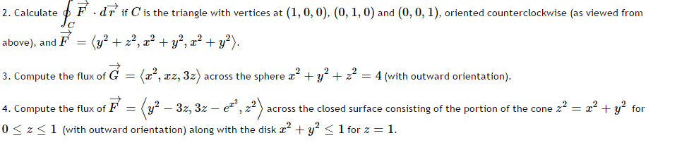 Solved MULTIVARAIBLE CALCULUS 2. Calculate | Chegg.com