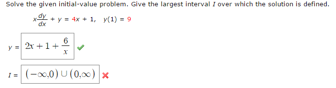 Solved Solve the given initial-value problem. Give the | Chegg.com