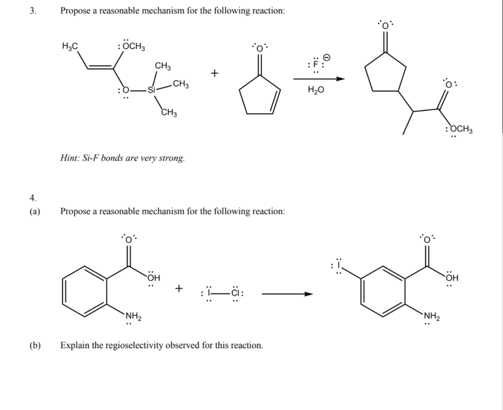 Solved Propose a reasonable mechanism for the following | Chegg.com