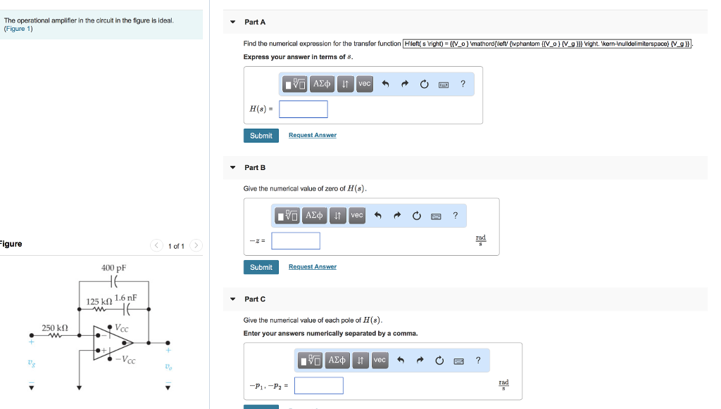 Solved The Operational Amplifier In The Circuit In The | Chegg.com