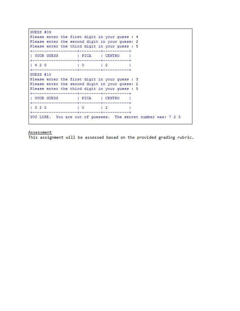 Solved Python Programming – Programming Project Pica | Chegg.com