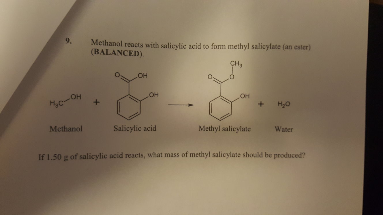 salicylic acid molar mass