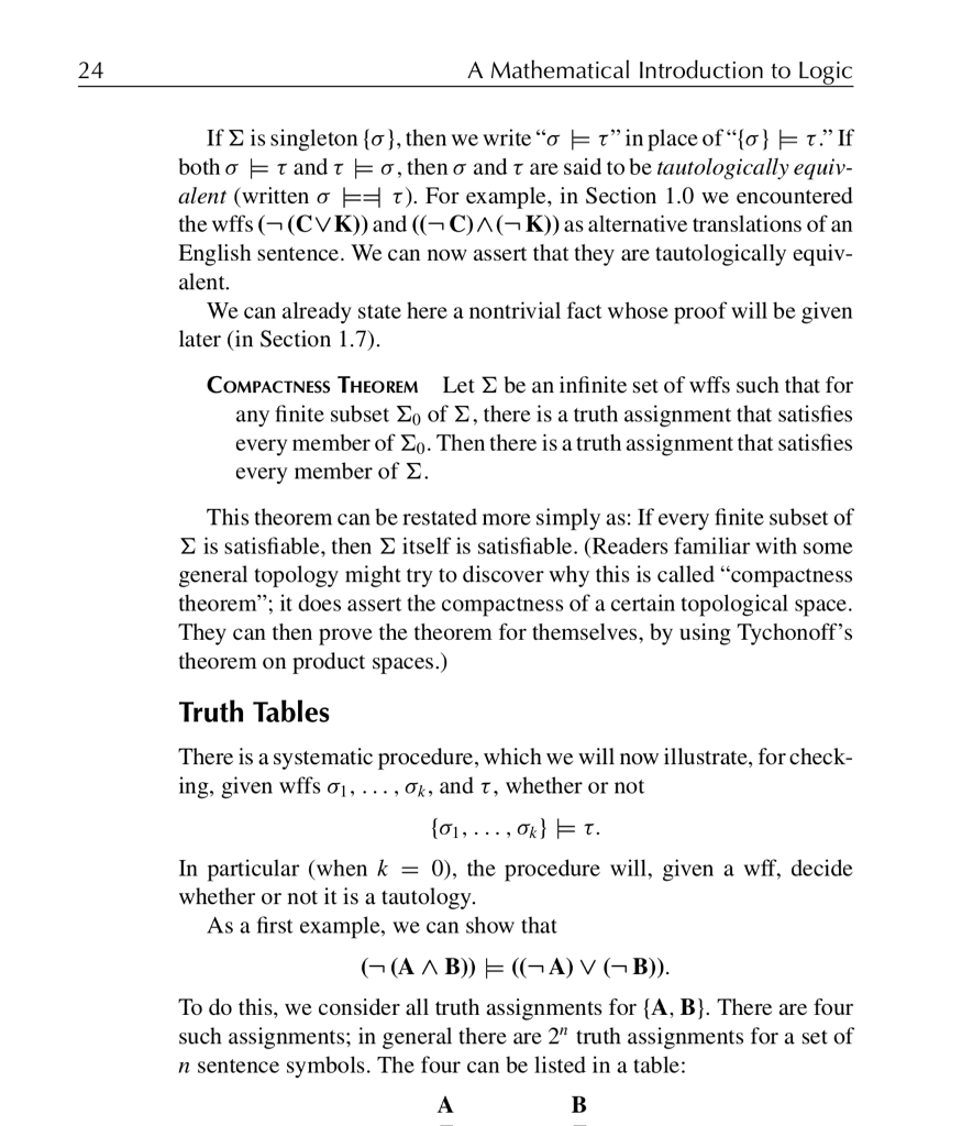 24 A Mathematical Introduction to Logic If ? is | Chegg.com