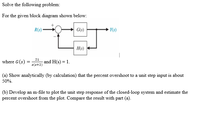 Solved Solve The Following Problem: For The Given Block | Chegg.com