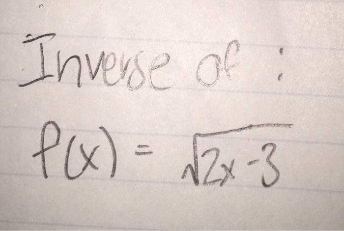 Solved Inverse | Chegg.com