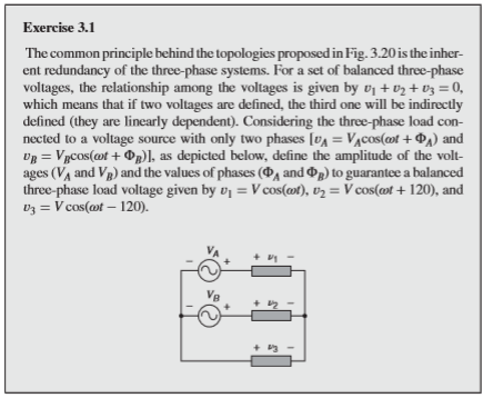 Solved Figure 3.20 Three-phase to three-phase ac-dc-ac power | Chegg.com