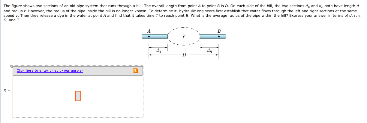 Solved The Figure Shows Two Sections Of An Old Pipe System | Chegg.com