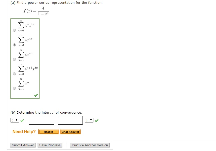Solved (a) Find a power series representation for the