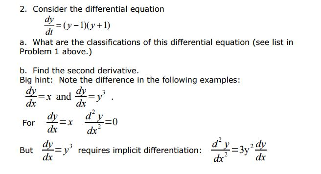 Solved Consider the differential equation dy/dt = (y-1)(y + | Chegg.com