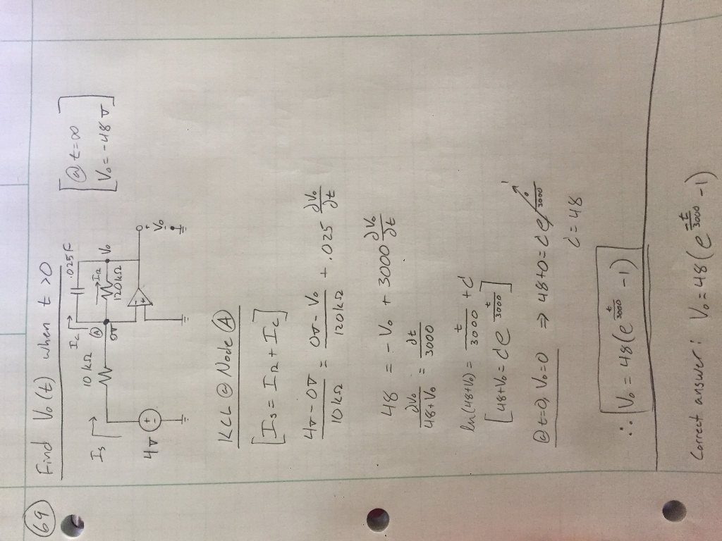 Solved First order Op Amp circuits? NOT LOOKING FOR A | Chegg.com