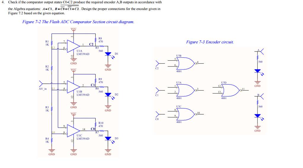 Solved Check if the comparator output states C0-C2 produce | Chegg.com