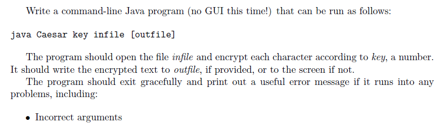 Solved 1 Caesar Cipher (30 points) The Caesar cipher is a | Chegg.com