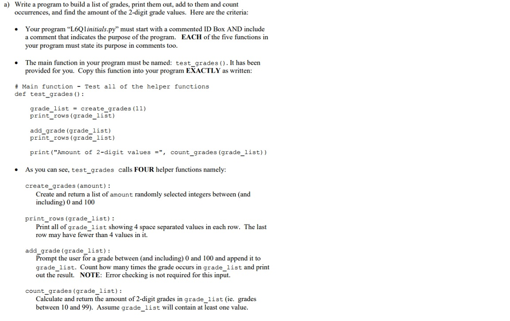 Solved Python help! I'm having trouble formatting mine to | Chegg.com