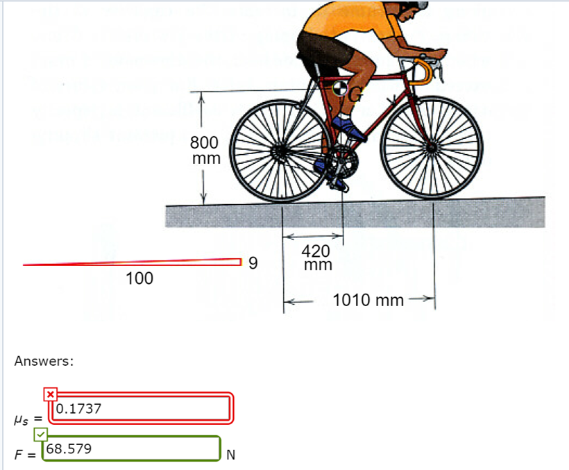 Solved A woman pedals her bicycle up a 9-percent grade on a | Chegg.com