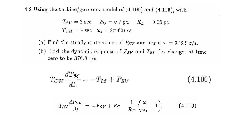 Solved The following is a question from Power System | Chegg.com