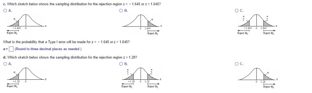 Solved For Each Of The Following Rejection Regions Sketch Chegg