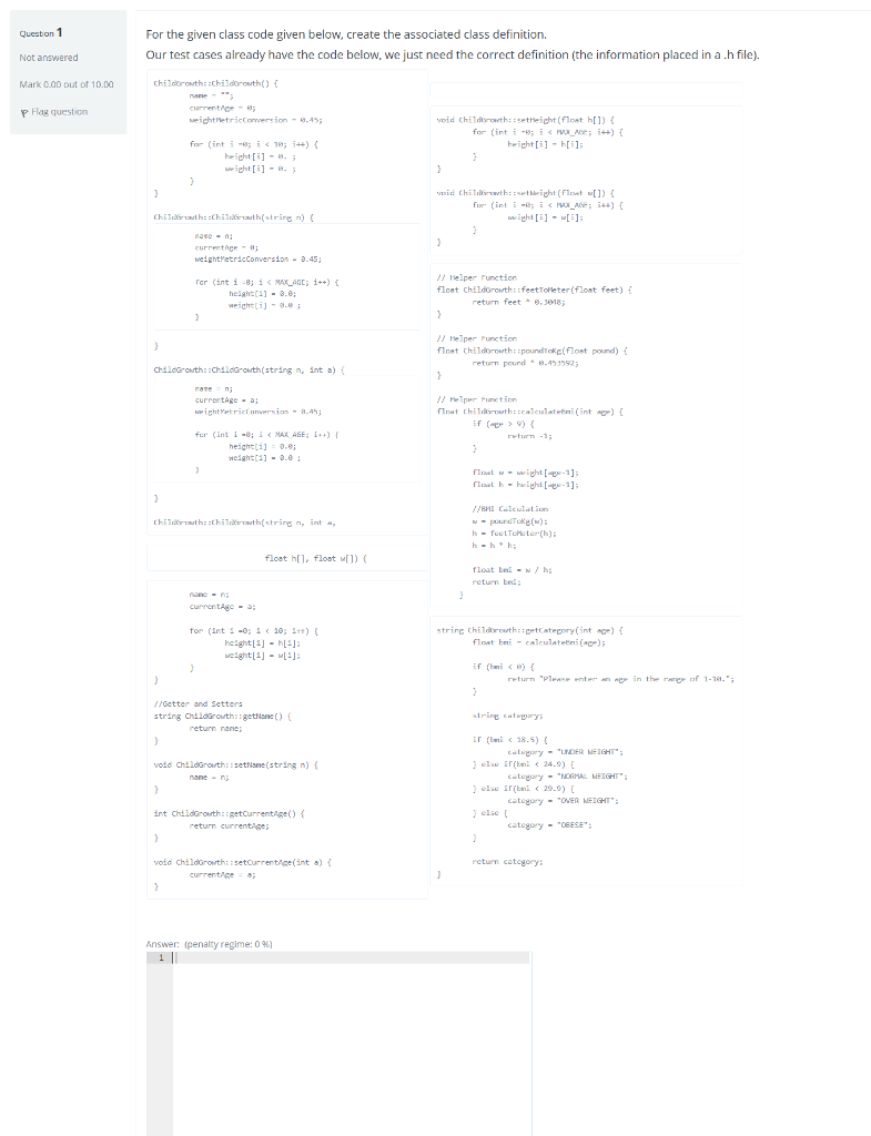 Solved queston Not answered Mark .00 out ot 10.00 For the | Chegg.com